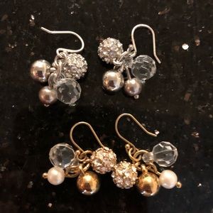 Set of 2 jcrew cluster earrings